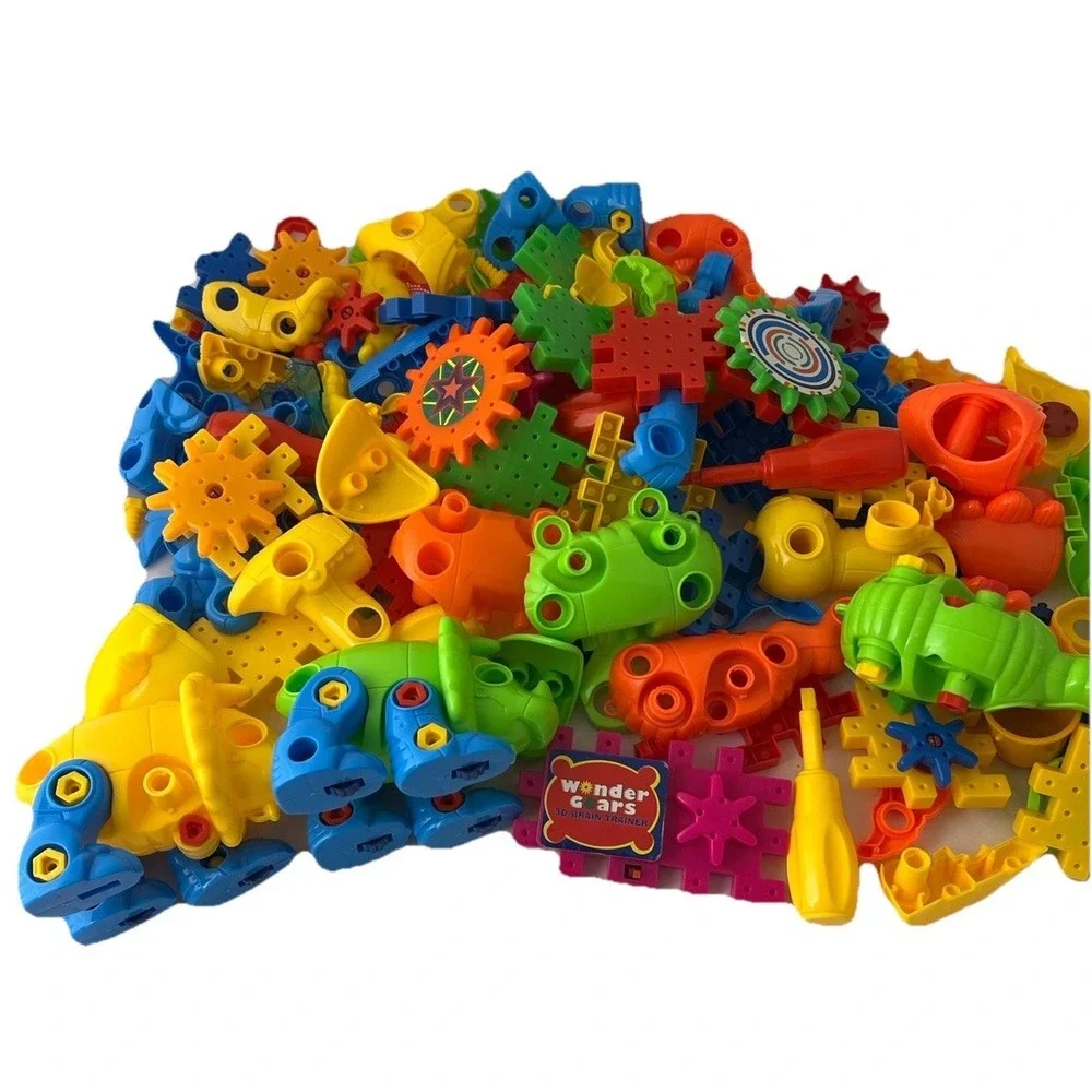 Wonder Gears STEM Building Toy Lot‎ Dinosaurs Gears Parts Replacement 3D